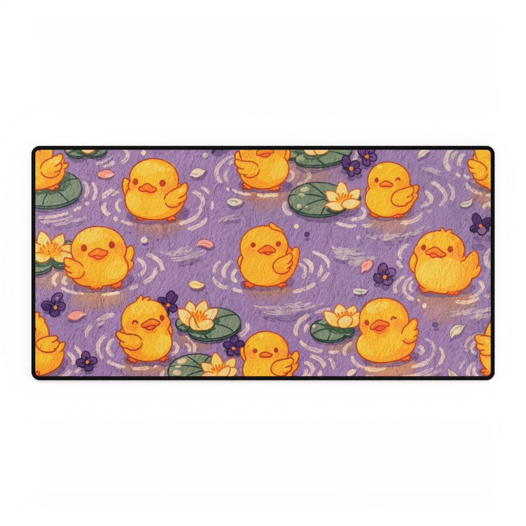 Lavender Duck Pond XL Desk Mat
