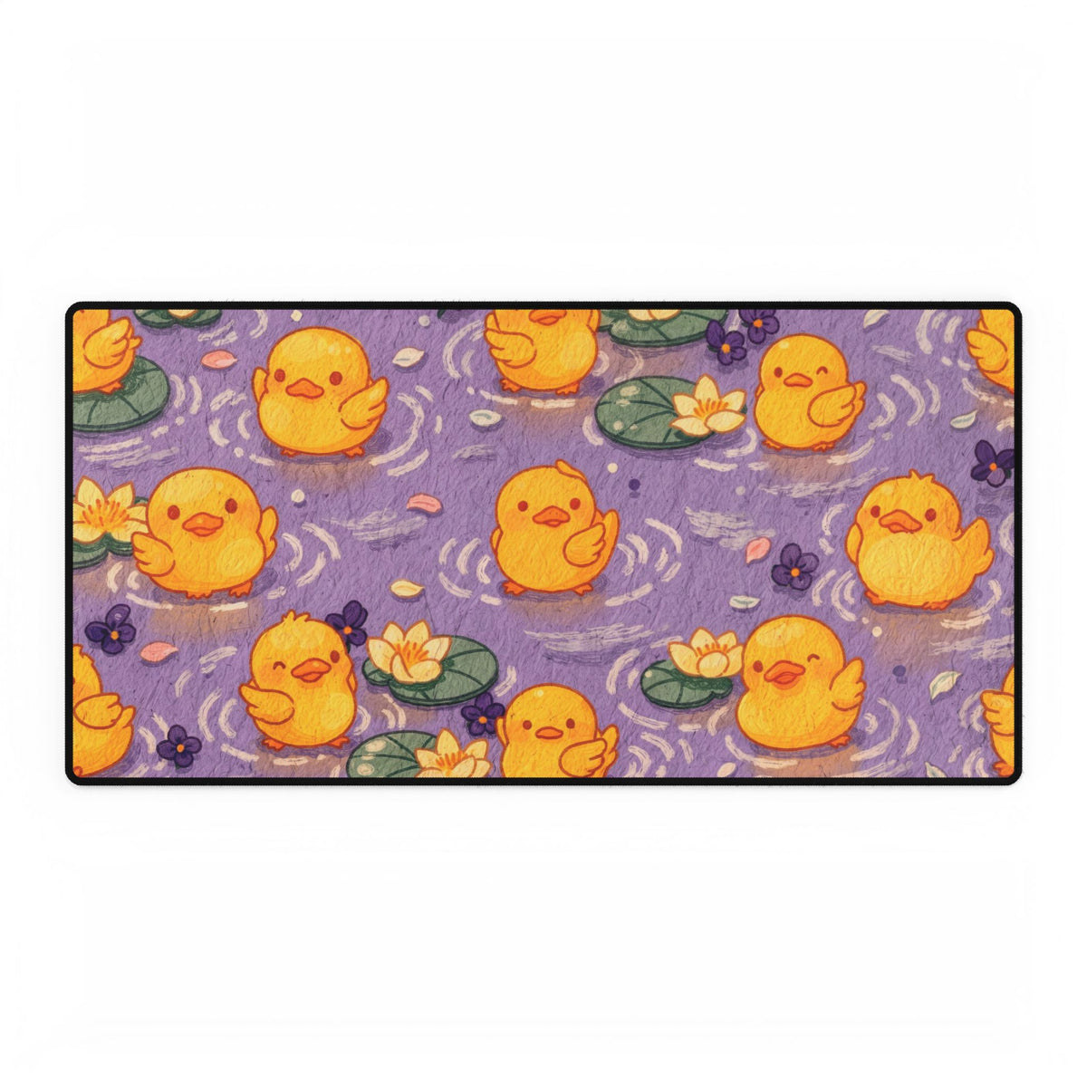 Lavender Duck Pond XL Desk Mat