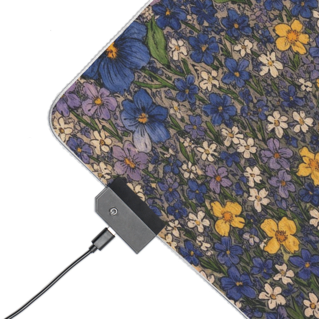Lavender Meadow Above RGB Mouse Pad