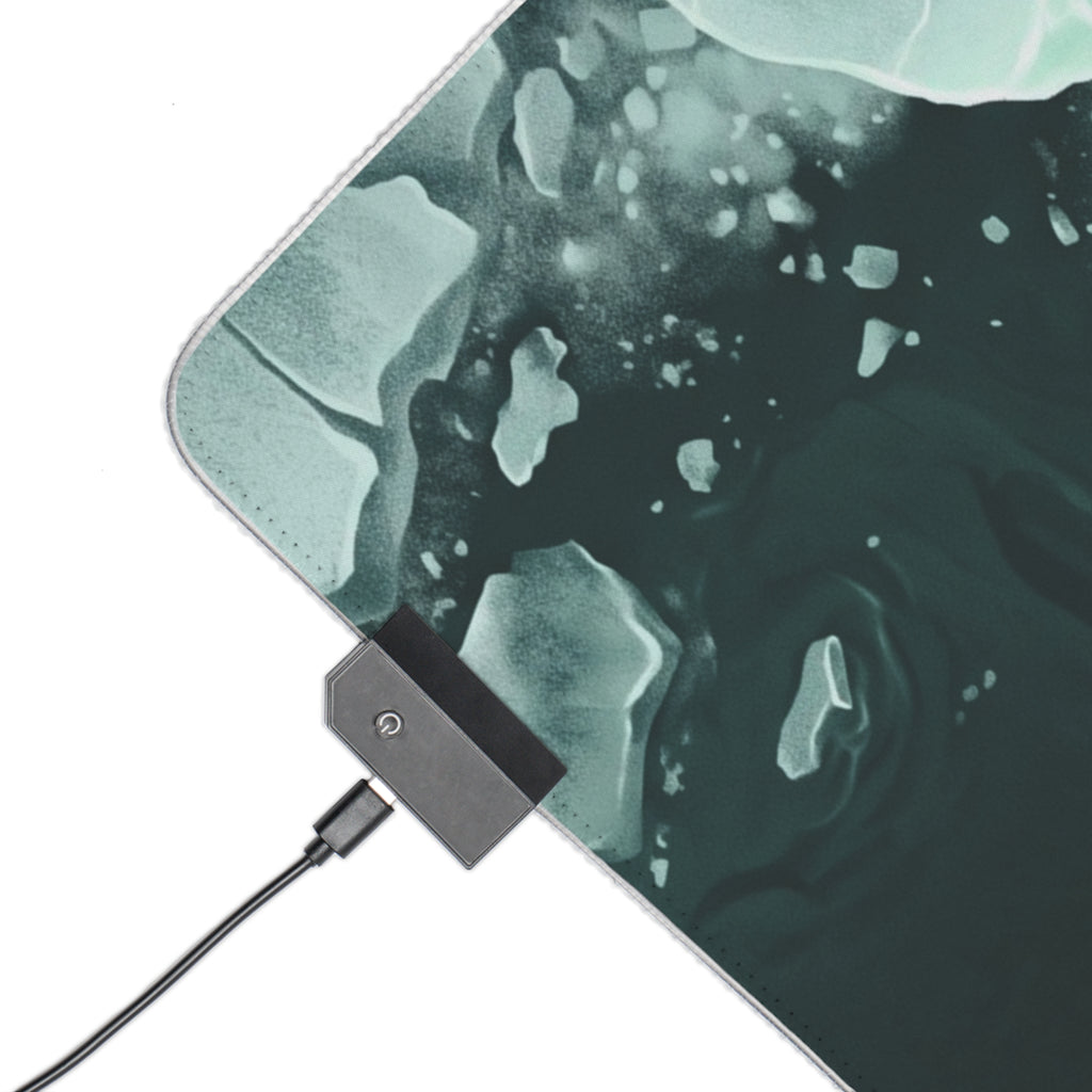 Verdigris Floes RGB Mouse Pad