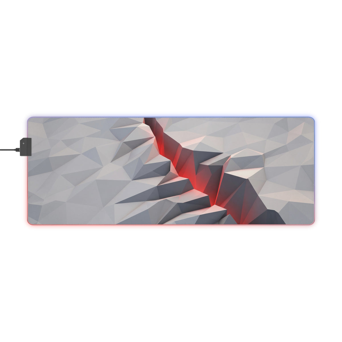Red Seam RGB Mouse Pad
