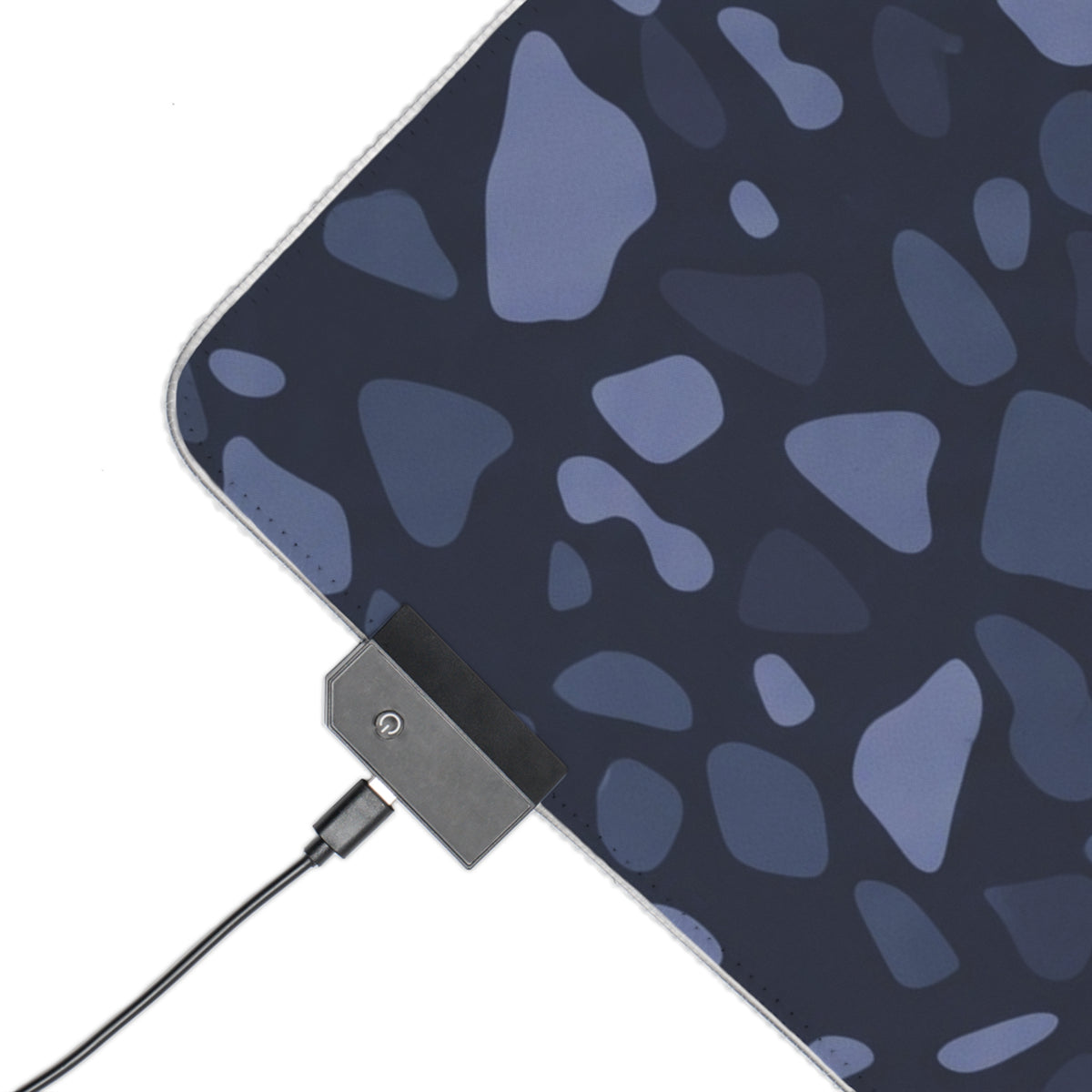Navy Terrazzo Dust RGB Mouse Pad