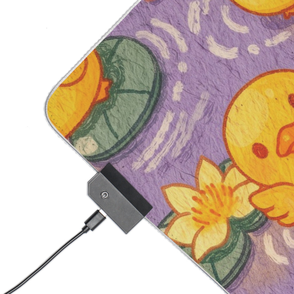 Lavender Duck Pond RGB Mouse Pad