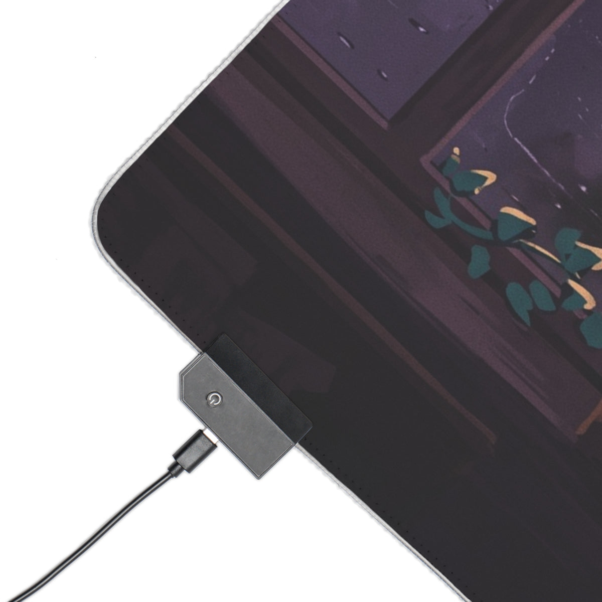 Dusk Rain Desk RGB Mouse Pad