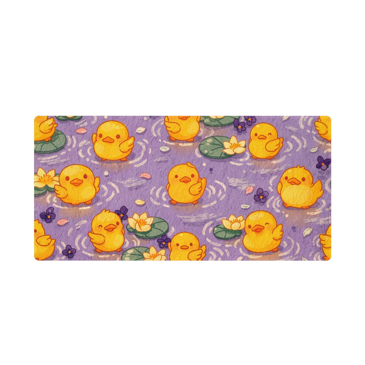 Lavender Duck Pond Desk Mat 36x18