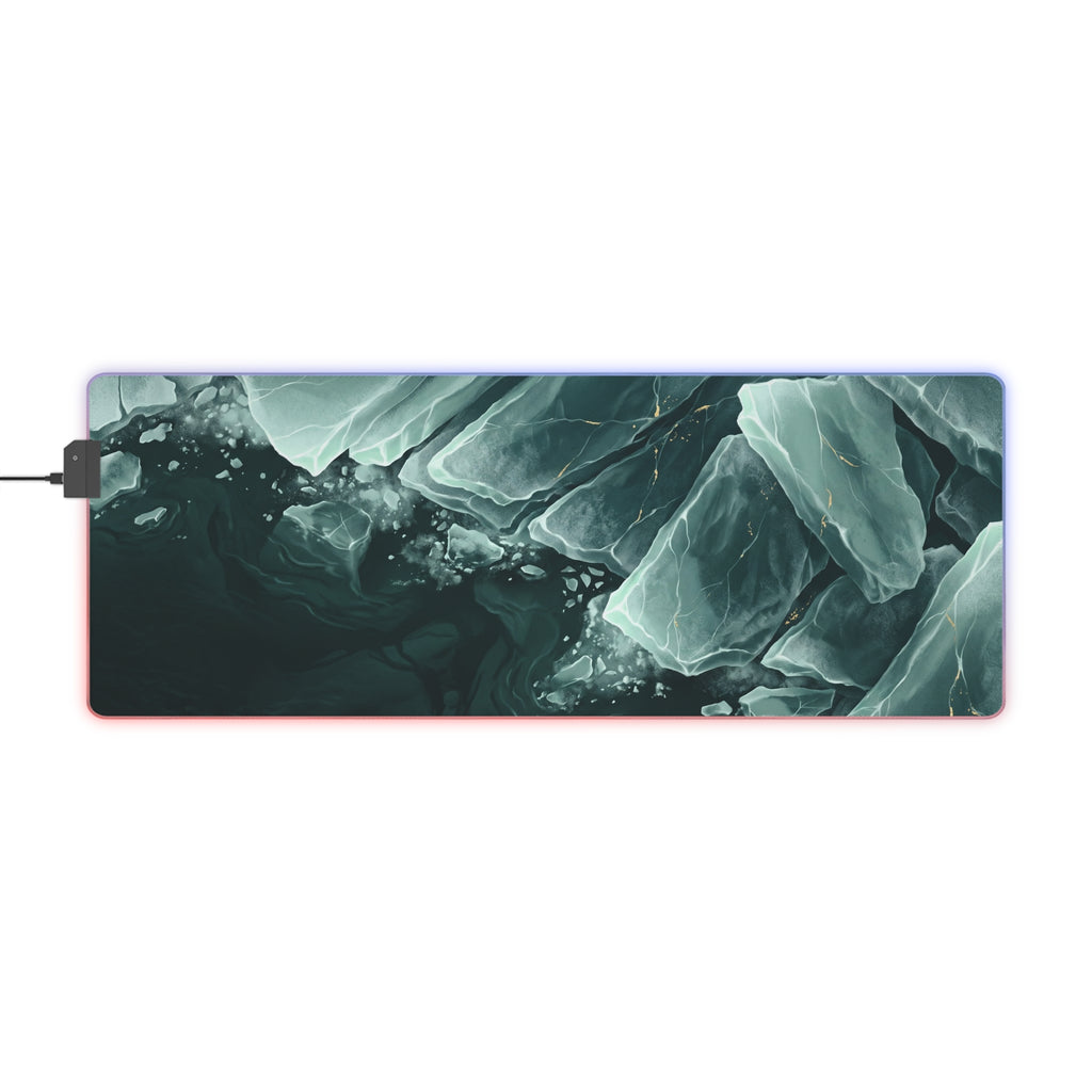 Verdigris Floes RGB Mouse Pad