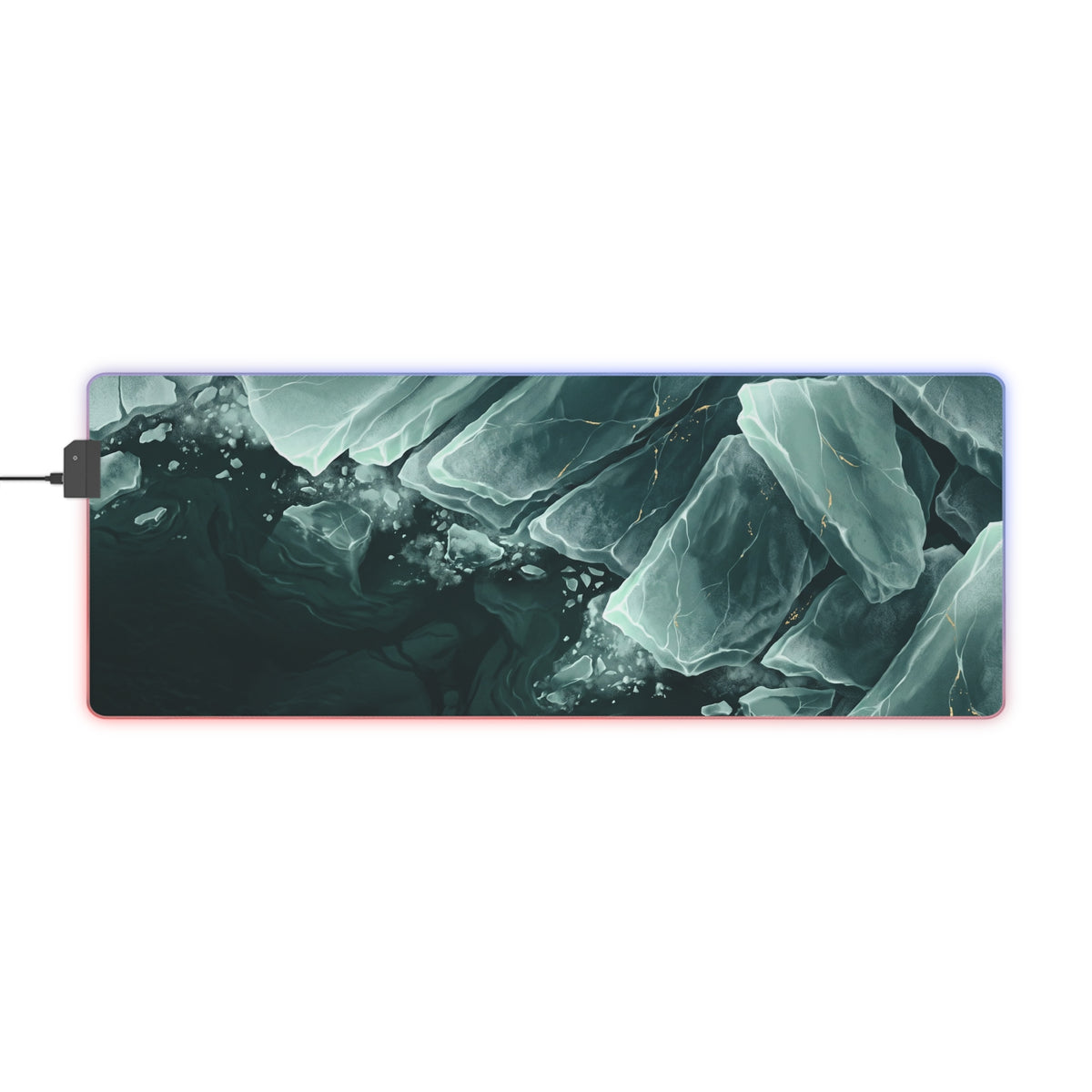 Verdigris Floes RGB Mouse Pad