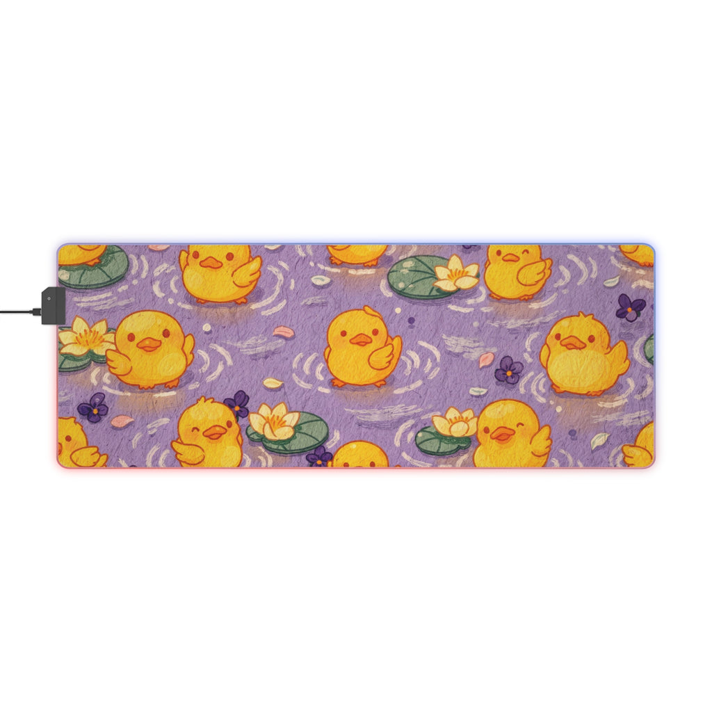 Lavender Duck Pond RGB Mouse Pad