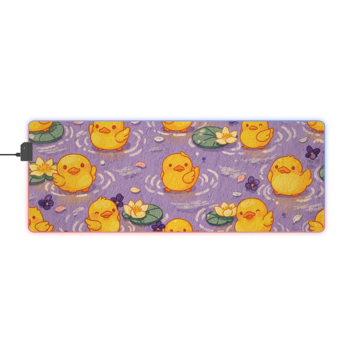 Lavender Duck Pond RGB Mouse Pad