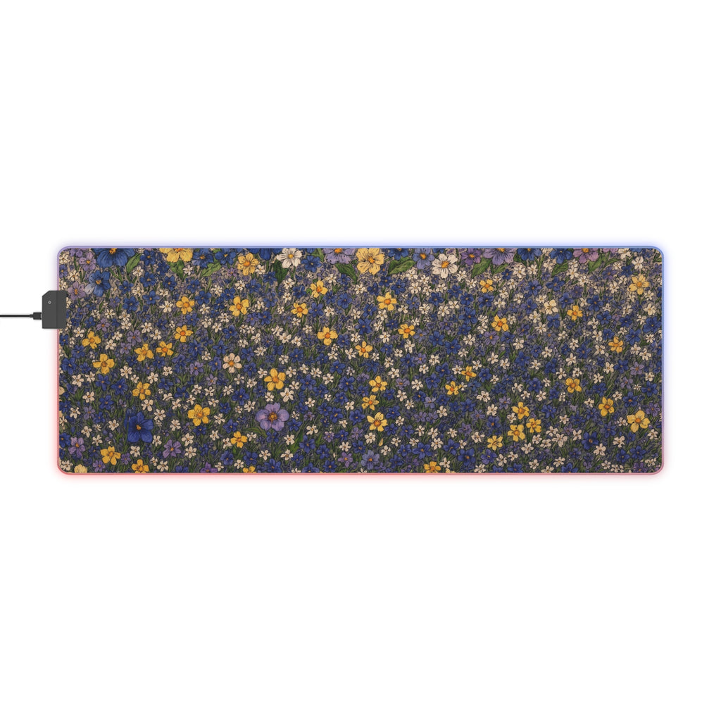 Lavender Meadow Above RGB Mouse Pad