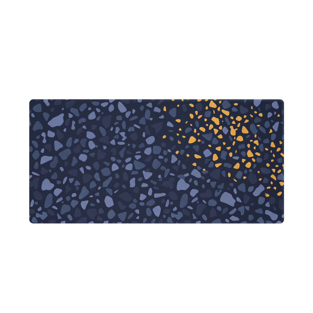 Navy Terrazzo Dust Desk Mat 36x18