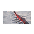 Red Seam Desk Mat 36x18