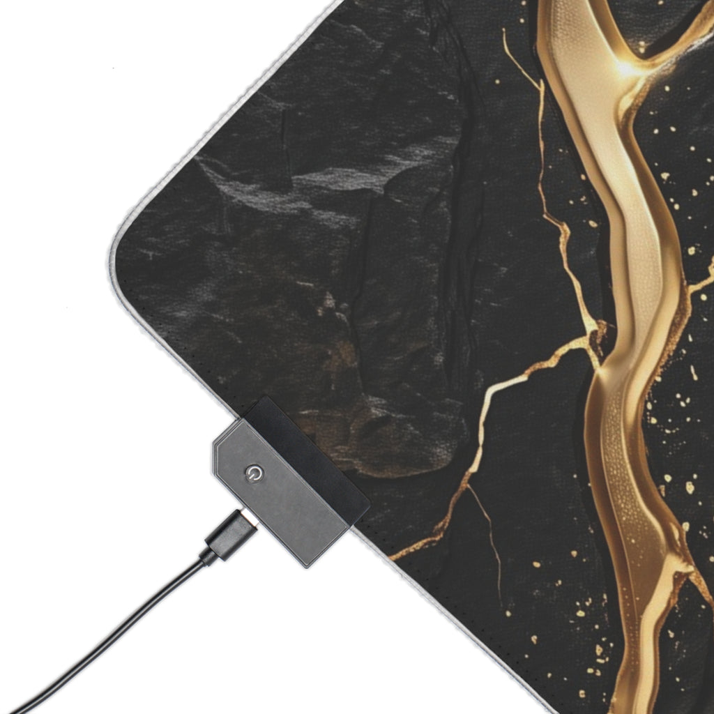 Charcoal Seam RGB Mouse Pad