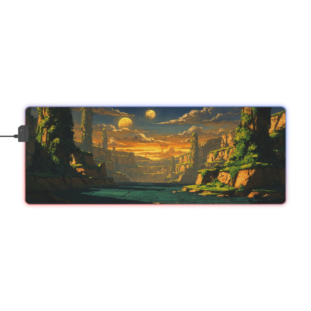 Twin Moon Mesa RGB Mouse Pad